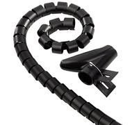 HAMA 20602 Tubo Raccogli Cavi, Diametro 20 mm, 2.5 Metri, Nero