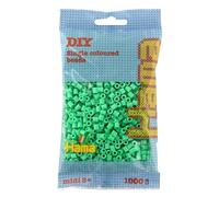 Hama-207-11 Perline, Colore Verde, 1000 PCS, 207-11