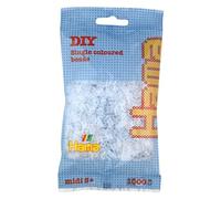 Hama 207-19 - Perle, 1000 Pezzi, Colore: Bianco Trasparente