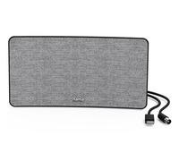 Hama 221087 Zimmerantenne Stoff-Design DVB-T2 aktiv Grau/Schwarz