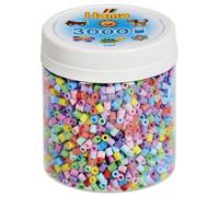 Hama- 3,000 Beads-Pastel 3.000 Perline Midi-Mix Pastello, Multicolore, Taglia Unica, 10.209-50