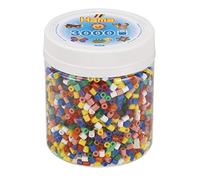 Hama- 3,000 Beads 3.000 Perline-Mix Solido, Multicolore, Taglia Unica, 10.209-00