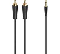 Hama 3.5mm Jack Plug to 2x RCA Plugs, Gold-plated, 1.5 Metre