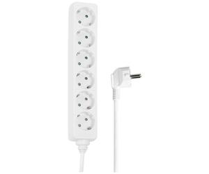 Hama 30529 000 Multipresa 6 scomparti Bianco Schuko 1 pz.