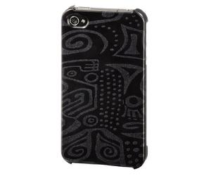 Hama 3D - Set di 3 cover per cellulare, pellicola protettiva e panno per la pulizia, per iPhone 4, colore: Nero