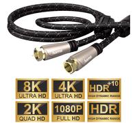 Hama 3M Cavo Sat 120dB 8K 4K HD TV Cavo Antenna Connettore F Coassiale
