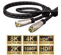 Hama 3M Cavo Sat 120dB 8K 4K HD TV Cavo Antenna Connettore F Coassiale