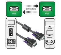 Hama 3M Cavo VGA Schermo Hdd-Stecker 15-pol per TFT Notebook TV PC Beamer