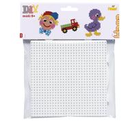 Hama 4453/4454 Ho - Set di 2 Pannelli Forati per Perline da Stirare, Forma Tonda e Quadrata