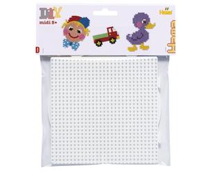 Hama 4453/4454 Ho - Set di 2 Pannelli Forati per Perline da Stirare, Forma Tonda e Quadrata