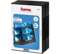 Hama 51186 Busta per DVD 000 4 CD/DVD/Blu-ray Nero Polipropilene 5 pz.