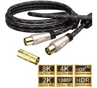 Hama 5m Cavo Antenna 120db Cavo Coassiale 8K 4K HD TV LED LCD