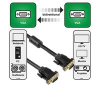 Hama 5m Cavo VGA Schermo Hdd-Stecker 15-pol per TFT Notebook TV PC Proiettore