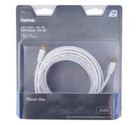 Hama 7,5m Cavo Sat 100dB 4K HD TV Antenna Connettore F Coassiale