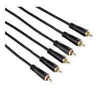 Hama 75122158 - Cavo Audio/Video 3 RCA M/M, 3 m, Nero