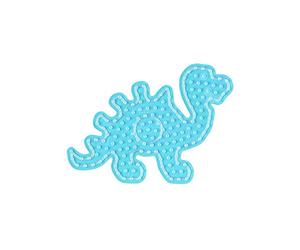 Hama - 8215 - Set Creativo - Maxi Piatto - Dinosauro Trasparente, Trasparente