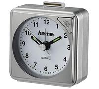 Hama - Sveglia da viaggio A50, funzione Snooze, argento