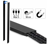 Hama Acciaio Canale Magnetico Kabel-Leiste Presa da Parete Fußbodenkanal TV PC