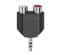 Hama Adattatore audio 00205187 2 RCA F a jack 3,5 mm M Nero