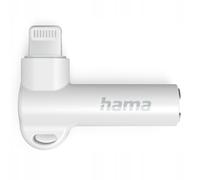 Hama Adattatore 90° Lightning - 3,5 mm Jack, Bianco