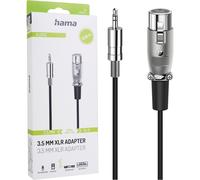 Hama Adattatore Audio Jack 3,5mm Femmina XLR Femmina Microfono Nero 0,19 m