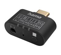 Hama Adattatore-Audio Usb-C A 3,5mm Jack Aux Microfono Equalizer Eq PC Notebook