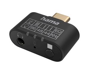 Hama Adattatore-Audio Usb-C Su 3,5mm Jack Aux +Microfono +Equalizer Smartphone