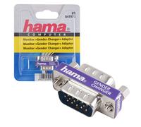 Hama Adattatore AV VGA S-VGA 15 pin 2x Presa VGA/D-Sub (1:1) Argento