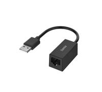 Hama Adattatore Ethernet USB Fast Ethernet 10/100Mbps, compatibile con Windows e Mac per PC, laptop, tablet