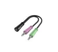 Hama 2xjack 3.5 Mm M To Jack 3.5 Mm H Cable Rosa