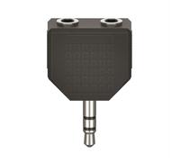 Hama Cavo 3,5 mm M a 2x jack 3,5 mm H Argento