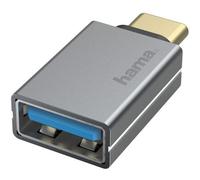 Hama Adattatore USB OTG, spina USB-C - presa USB, USB 3.2 Gen1, 5 Gbit/s, alluminio