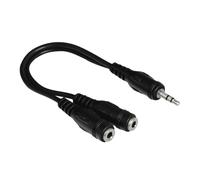 Adattatore Presa 3,5mm Spina A 2x Frizione PC Notebook Altoparlante Cuffia