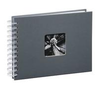 Hama 2111 Album Foto Spiralato Fine Art, 24 x 17 cm, 50 Pagine, 50 Foto, Grigio