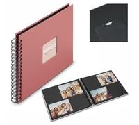 Hama Album a spirale "Fine Art", 28 x 24 cm, 50 pagine nere, colore: Terra