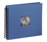 Hama Album Fotografico Fine Art A Spirale Azzurro 28x24cm 50 Pagine Nere 113683-