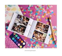 Hama Album fotografico con tasca e area memo "Sprinkled Bubbles" (200 foto 10 x 15 cm, 100 pagine, formato 22,5 x 22 cm, tasca per schede di memoria, motivo Bulles) multicolore