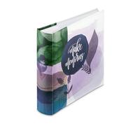 Hama Album fotografico con tasca "Nature" (album memo, 200 foto 10 x 15 cm, 100 pagine bianche, Dim. 22,5 x 22 cm, ideale per scrapbooking, idea regalo, copertina rigida, tasca per carte di memoria)