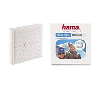 Hama Album Jumbo, Lati in pergamina, Beige/Bianco, Universale & 007103 - Nastro adesivo per foto, Trasparente, 1000 pezzi ( 2 Confezioni da 500 Pezzi )