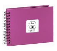 HAMA Album porta foto Fine Art con spirale, 50 foto 24x17, colore rosa