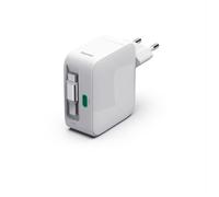 Hama Caricabatterie rapido 65 W GaN, 2 x USB-C con cavo retrattile integrato (70 cm), Power Delivery & Qualcomm Quick Charge 3.0, compatto, protezione corto-circuito, ideale per PC portatile
