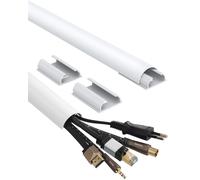 Hama Alluminio Canale Cavi 1m Kabelleiste Leitungskanal Cavo da Parete Base TV