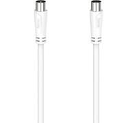 Hama cavo antenna da 90 DB (antenna, presa antenna, coassiale, TV, cavo, 0,75 m) bianco