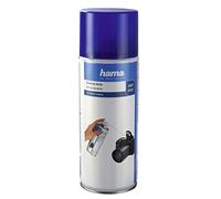 Hama AntiDust, spray per pulizia (volume 400 ml, gas stabile, pulizia per fotocamere/computer/tastiere, valvola a spruzzo, tubo capillare) bianco/blu