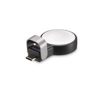Hama Apple Watch Charger, caricabatterie wireless (certificato MFI, adatto per tutti gli orologi Apple, magnetico, stazione di ricarica USB C, soft touch, ricarica wireless, ricarica intelligente)