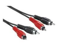 Hama Audio Cable 2 RCA Male Plugs - 2 RCA Male Plugs 5 m cavo audio 2 x RCA Nero