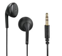 Hama Auricolari cablati Jack Bubbly (auricolari stereo cablati, jack 3,5 mm placcato oro, cavo 1,2 m) nero