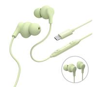 Hama Auricolari Curly, in-ear, microfono, protezione antipiega, USB-C, verde