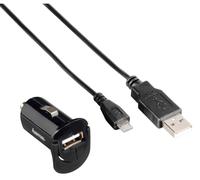 Hama Auto Compressore Caricabatterie USB Cavo Micro 12V Adapter per Navi MP4 MP3