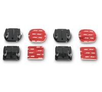 Hama Supporto adesivo per Action Cams, piatto e curvo, 4 pezzi, con cuscinetti adesivi